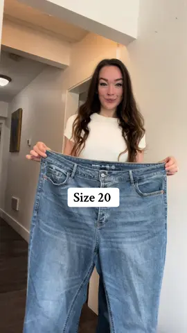 I used to wear these. They were tight when I did. Crazy to see it in comparison. Size 20 to Size 4. Sizing down is always a weight loss win 🫶 -135 lbs naturally 🥰🫶💕 #onlinecoaching #onlinecoach #transformwithtia #selflove #SelfCare #weightloss #weightlossjourney #weightlosstransformation #beforeandafter #bodytransformation #healthy #healthylifestyle #postpartum #momlife #naturalweightloss #fyp #foryou #foryoupage #caloriedeficit #homeworkout 