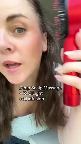 Scalp Massager 🤝 Red Light Therapy | 50% OFF SALE Live Til Midnight!! #fyp #viral #redlighttherapy #scalpcare #hairgrowth 