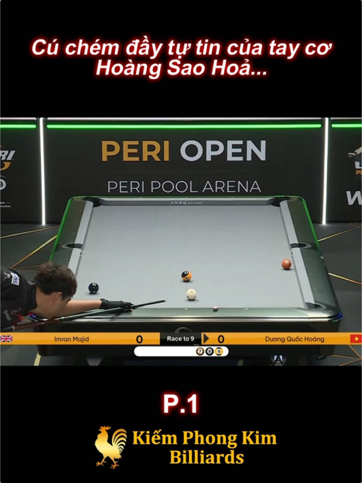 Cú chém đầy tự tin của Dương Quốc Hoàng, cứ phải gọi là giữa hòm Ae ạ... #duongquochoang #hoangsao #hoangsaohoa #billiard #billiards #kiemphongkimbilliards #sports #vietnam 