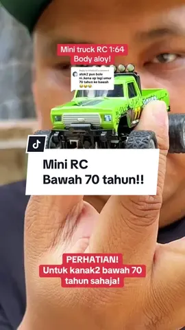 Replying to @AlfedzsS yang mini rc truck baru ni kite up skit untuk kanak2 bawah 70 tahun. #minirc #rctruck #minitruckrc #remotecontrolcar #rclori 