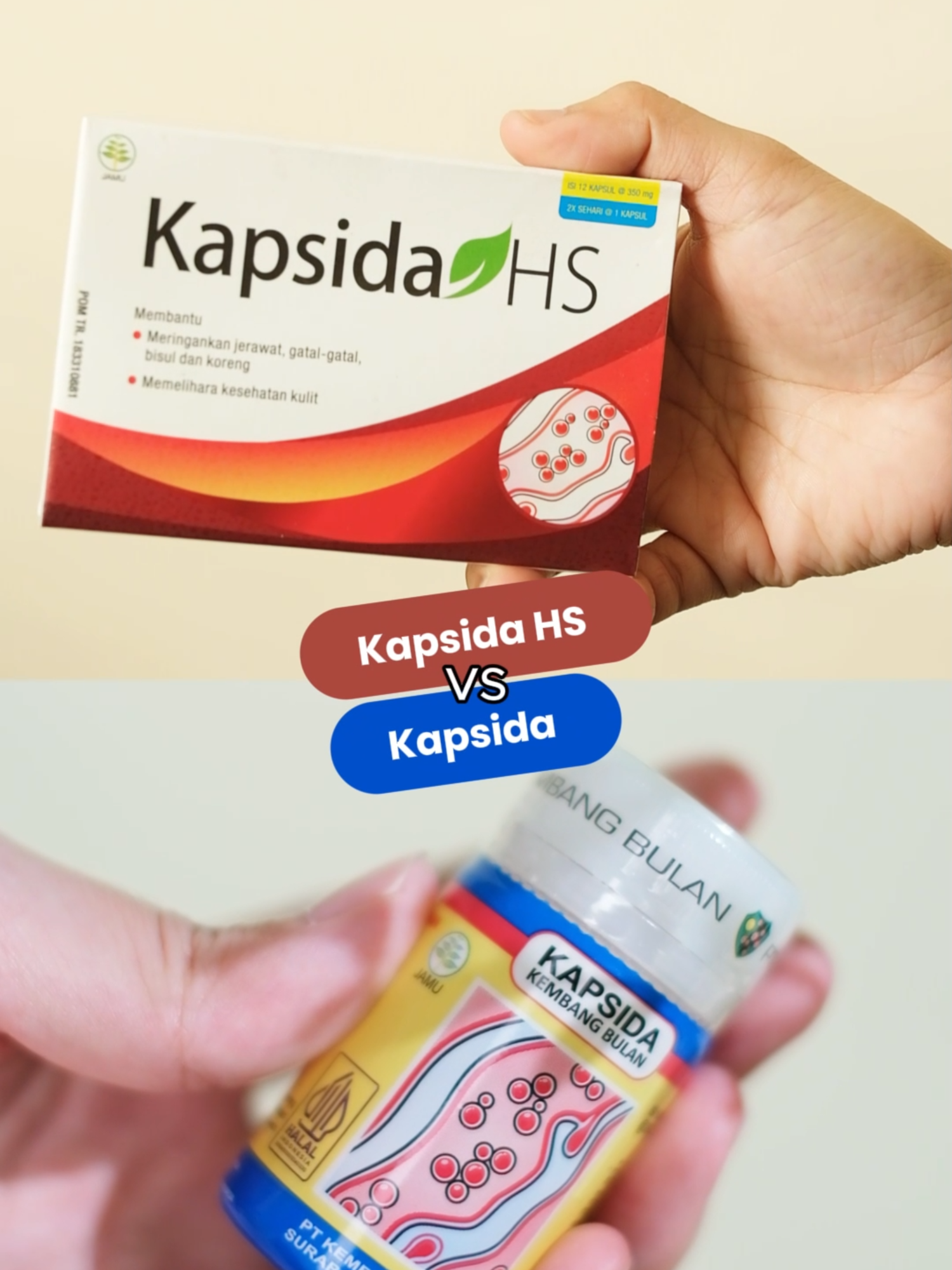 Perbedaan Kapsida dan Kapsida HS #kapsidahs #kapsida #jerawat #jerawatan #closedcomedo #komedo #acnefighter #gatal #bruntusan