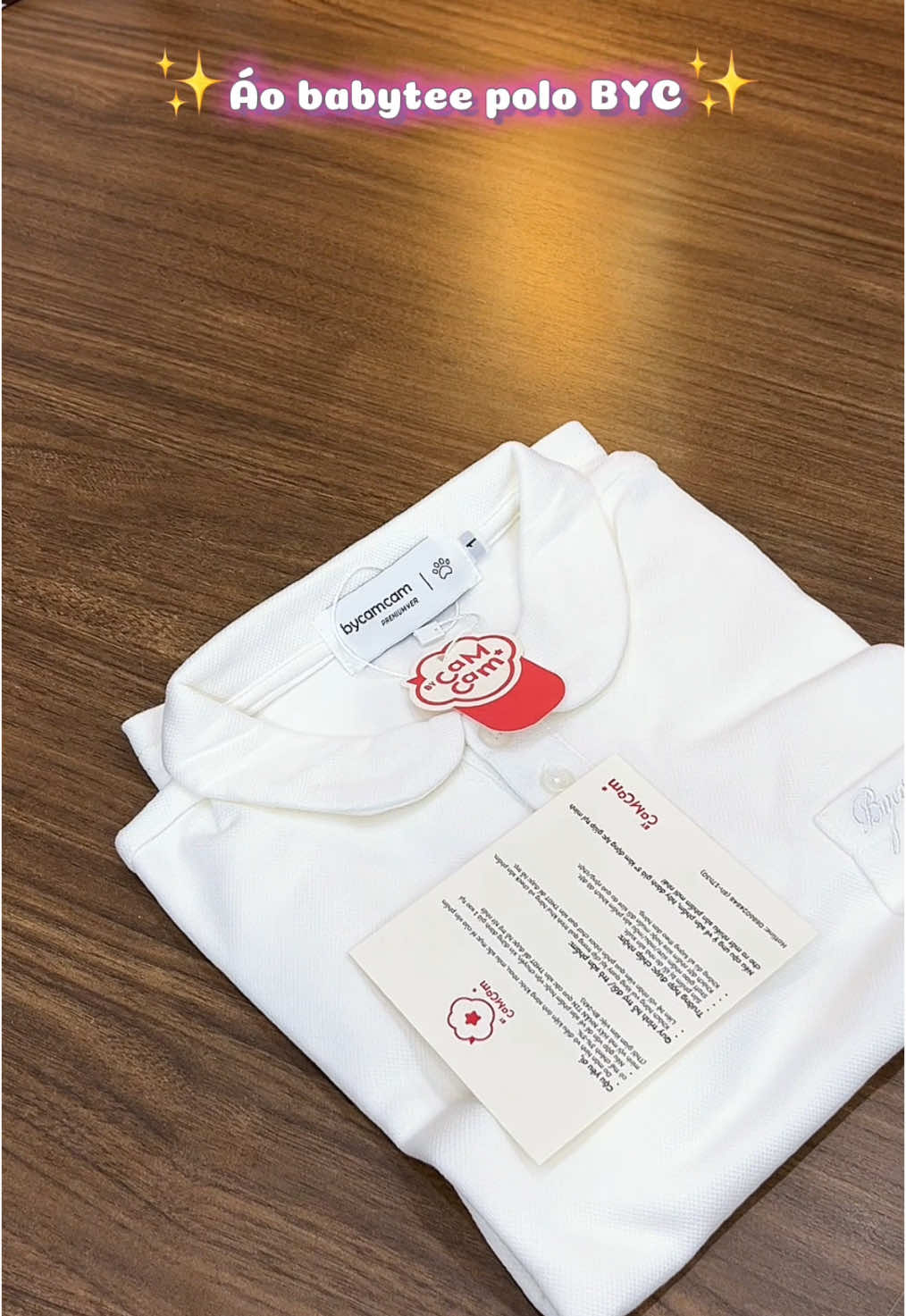 Mẫu mới nhà 🍊#aothun #babytee #polo #byc #bycamcam 
