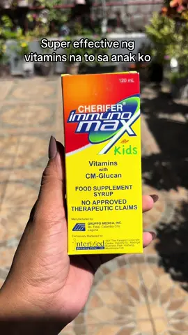Subukan nyo tong vitamins na to super gand hindi na masyadong inuubo anak ko #cheriferimmunomax #vitaminsforkids 