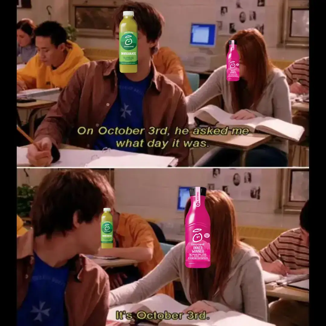 FOR THOSE USING ALT TEXT This is an image of the great October 3rd content our boss wanted. Or at least we thought it was what they wanted. It's a Mean Girls meme. There are two screens on top of each other with captions. The first one is Lindsay Lohan writing at a desk and the subtitle reads 