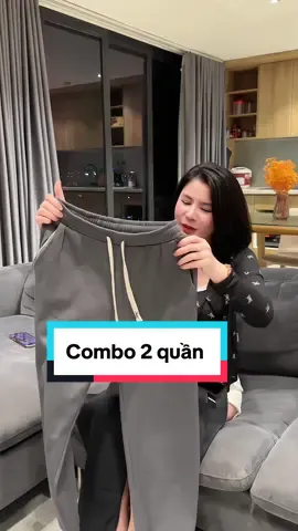 Tiktokshop trợ giá cho nhà em combo 2 quần này giá hơn 100k thôi mọi người tranh thủ #trienchieudangyeu #review #quannitam 