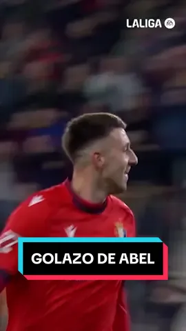 What a goal, Abel! ¡Golazo! #osasuna #osasunabarça #barcelona #barça #volley #futbol #laligahighlights 