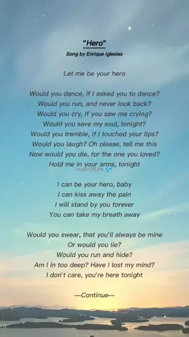Hero - Enrique Iglesias #Full #Lyrics #Songs #Fyp #Fy