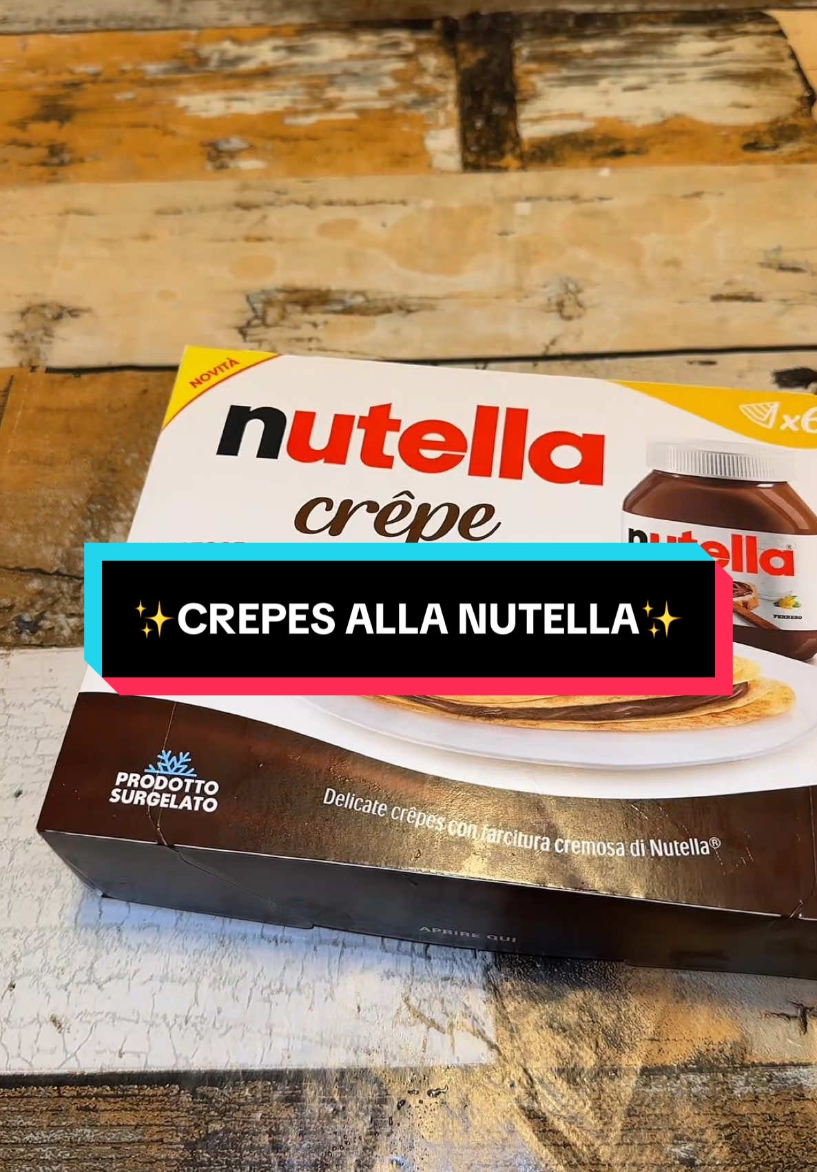 Al supermercato ho trovato una novità della ferrero: le ✨CREPES ALLA NUTELLA✨ surgelate. Avevo già visto dei video che erano uscite in Francia (ovviamente 😂)e adesso le ho trovate anche qui, in Italia. 6 crepes per 4.99€. Secondo me molto buone. Voto: 8✅ #nutella #news #ferrero #crepes #crepesnutella #francia #italy #perte #foru #foryoupage #fyp #viral_video 