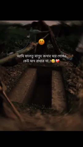 আমি ফালতু মানুষ জনাব মরে গেলেও কেউ মনে রাখবে না😅❤️‍🩹#viral #foryou #tiktok 