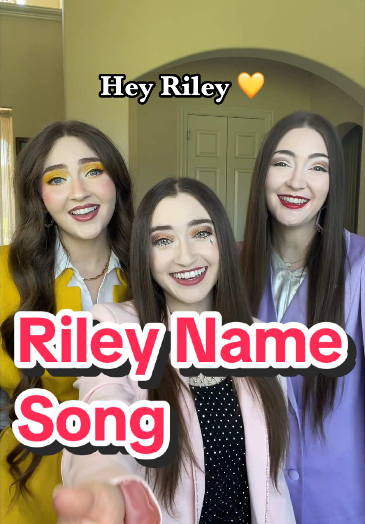Replying to @rileygibson638 What name should we sing next?🤔⬇️ This is for every Riley 💛 #SingingYourName #Riley #K3SistersBand #K3SB #NameSong #Harmony 
