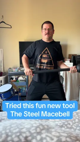 We had fun Trying this fun new fitness tool. This is the steel Macebell. Fits perfectly into our functional strength training routine!! It was difficult at first, but we got the hang of it :) #FunctionalStrengthTraining #StrengthTraining #macebellworkout #steelmacebell #macebelltraining #cr#creatorsearchinsights