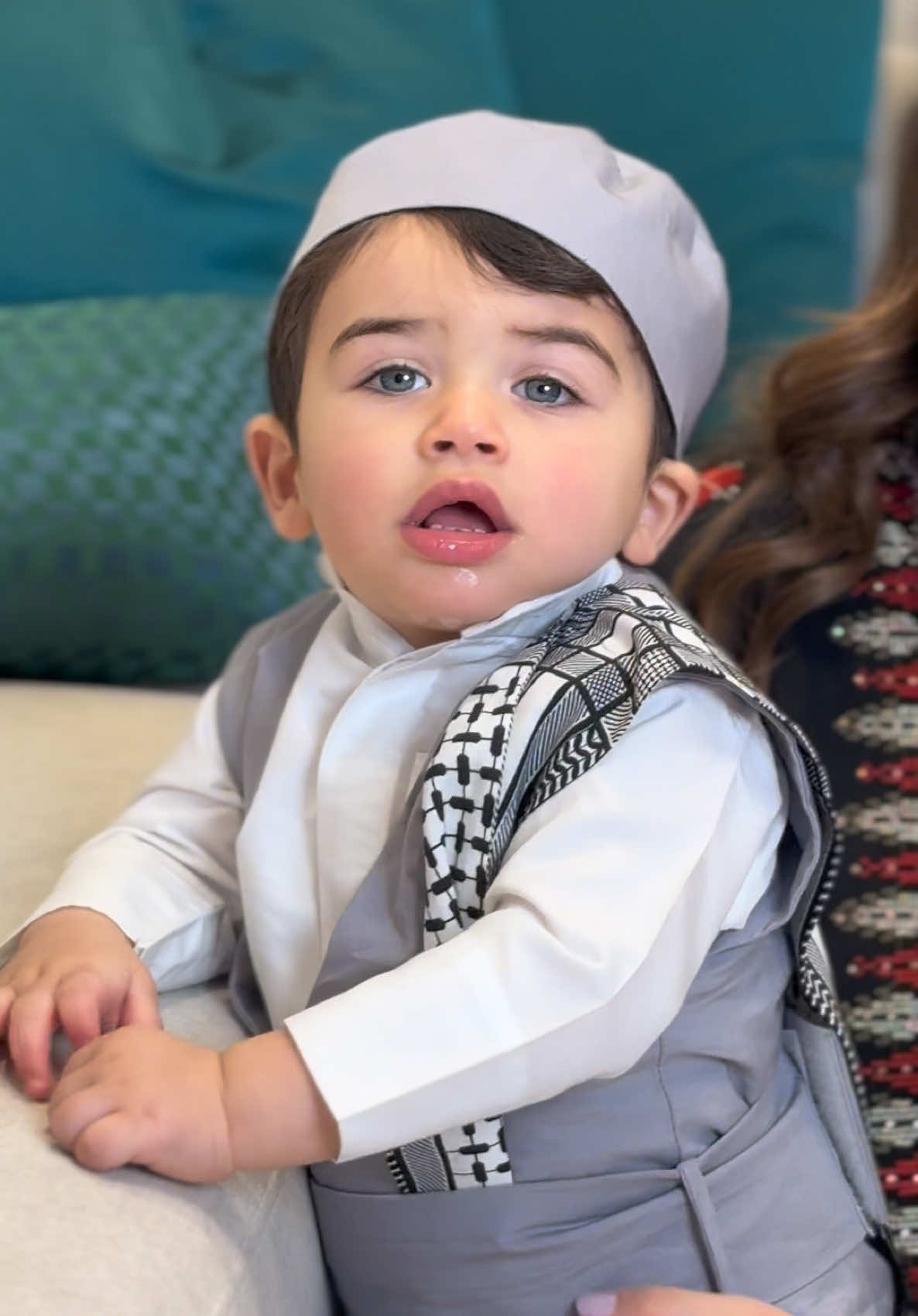 حبيبي من اهل بغداد 🇮🇶❤️ #فرح_الهادي #عقيل_الرئيسى #ادم_الرئيسي #عائلتي #العراق #family #mybaby 