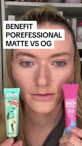 Replying to @Ji Yu which one looks best? 🎀 @Benefit Cosmetics UK @Benefit Cosmetics #benefitporefessional #makeup #primer #poreprimer  benefit porefessional matte review big pores Benefit Porefessional vs the newer Benefit Porefessional Matte 🎀