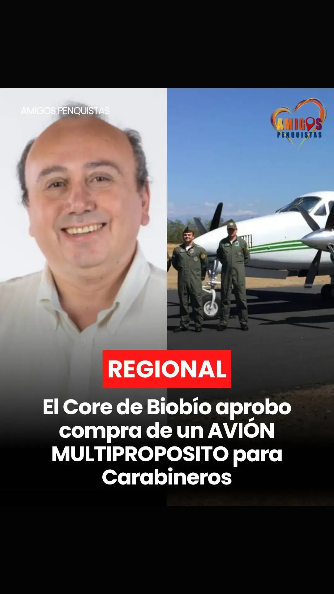 #APInforma #REGIONAL El Core de Biobío aprobó la compra de un AVIÓN MULTIPROPOSITO para Carabineros Así lo señaló el Consejero Regional Luis Santibañez, ex gobernador provincial de Concepción, quien expresó que este avión aprobado en la comisión de Seguridad Pública, “será estratégico para tareas de rescate, combate al narcotrafico, emergencias y traslado de infantería de Carabineros hacia zonas estratégicas de la región”.  “Se trata de una inversión de más de 4000 millones, equipado con camillas para rescates Aeromédicos y material especializado en el ámbito de la salud y primeras urgencias”, Puntualizó Santibañez.  Finalizó señalando el Core Republicano que “esperamos que esta aeronave se sume el año 2025 a la compra del nuevo helicóptero financiado para Carabineros desde el Gore Bio Bio. Nuestra respuesta ante el incremento de la delincuencia debe ser contundente desde el Core Bio Bio”.