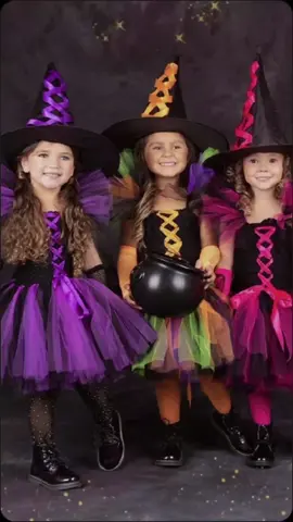 Halloween Costumes Kids,Wizard Witch Cloak Cape Robe+Pointy Hat,Baby Cosplay Kids,Birthday Party Costume #halloweencostume #halloween #halloweenparty #fyp 