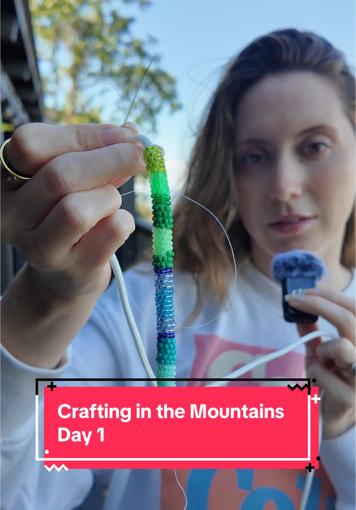 8/10 would recommend renting out a cabin with a view to do all the craft projects you’ve been wanting to do (minus two for bugs…more on that in another video) #craftygirl #beadedjewelry #diyjewelry #craftingideas #airdryclaydiy #diyfridgemagnets #beadednecklace 