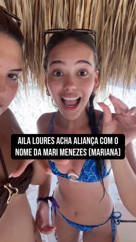 Aila Loures acha aliança com o nome da Mari Menezes (Mariana) #marimenezes #pedroavelar #baltasar 