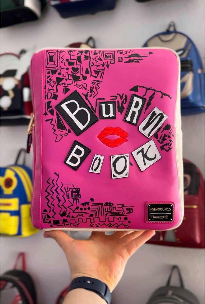 Its October 3rd. What better day to show off the new Mean Girls Burn Book loungefly mini backpack! what’s your favorite Mean Girls quote? #meangirls #meangirlsedit #burnbook #reginageorge #cadyheron #minibag #minibackpack #bag #loungefly 