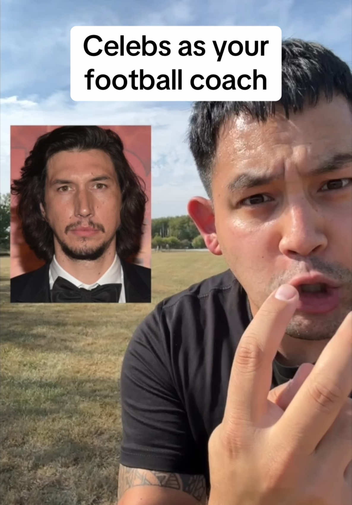 Just give it your best shot 🏈  #celebrityimpressions #football #impressions #celebs #voiceimpressions #markwahlberg #therock #adamdriver #owenwilson #jasonstatham #celebimpressions #nfl #parody #coaching #footballcoach 