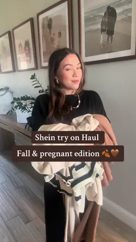 Try on haul from my revent Shein order! Currently 21 weeks pregnant and ordered my regular size in all - Small! 🤎🍂 none of this is maternity but all sets are super stretchy!! #falloutfits #fallmomoutfits #tryonhaul #sheintryon #shein #fall #pregnancyoutfits #fallfashion 