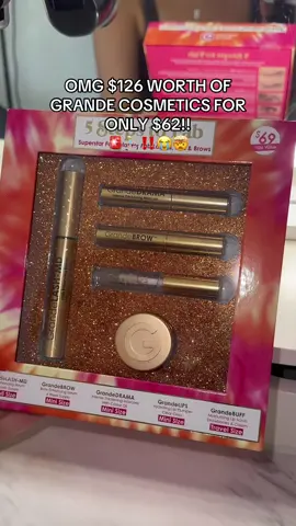 RUN!! ONLY $62 FOR $126 WORTH OF GRANDE COSMETICS! 🚨‼️🏃🏼‍♀️ The grande lash-md serum alone is $68! #grandecosmetics #grandelash #grandelashmd #grandelashserum #lashserum #beautydeals #makeupdeals #BeautyTok #trending #trendingbeauty #falldealsforyou #toptieroctober #tiktokshopblackfriday #holidaygifts #tiktokshopcybermonday #tiktokshopholidayhaul 