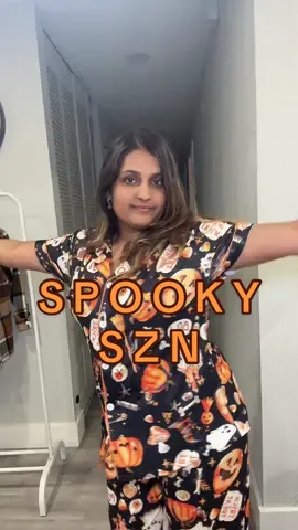 Spooky szn is the best szn!  Brb going to go watch halloween town in my new fav pjs 👻🎃  get yourself these pjs!  #fallforyoudeals #buynow #tiktokshop #momtok #foryou #momfinds #momdeals #spooktember #spookyszn #spookypjs #spooktober #spookypj #halloweenpjs 