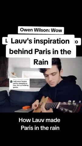 Replying to @belmel101 When Lauv created Paris in the Rain after watching Midnight in Paris! Love seeing him doing what he loves @lauv (ari) #parisintherain #singer #lauv #genius #songwriter #producer #music 