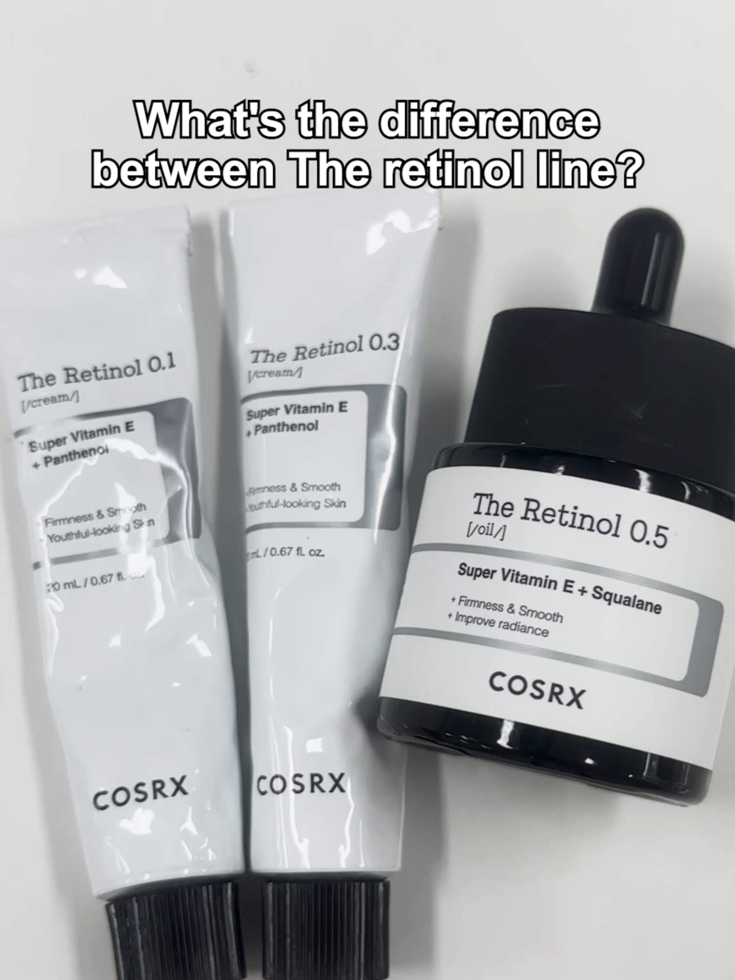 😎Curious about difference between the Retinol Line? Here's a tip of how to choose a right one! #tips #skincaretips#cosrx #retinol #cream #oil #antiaging #glow #wrinkecare #retinolcream #retinoloil #foryoudays #tiktokmademebuyit #fyd #nightroutine #relaxation #morningroutine #skincare #koreanskincare #skincareproduct #beauty #foryourpages