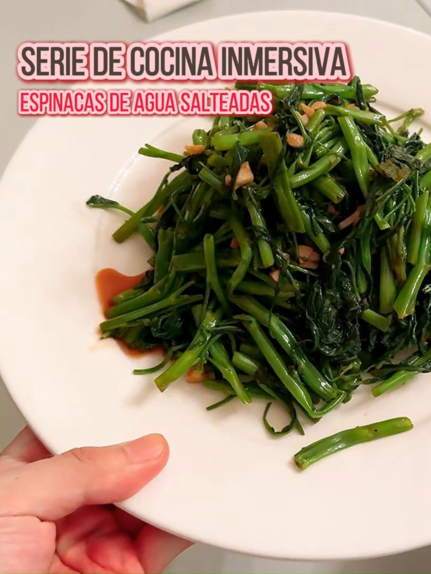 Espinacas de agua salteadas #honduras #cocina #espinaca #salteado#Vlog