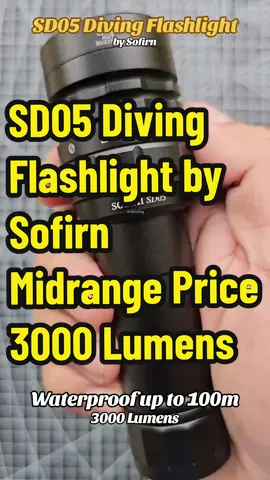 SD05 Diving Flashlight by Sofirn! Isa sa mga pinaka quality na diving flashlight na may midrange price. Good for diving, hunting, fishing, spearfishing at snorkeling sa underwater. #diving #hunting #fishing #spearfishing #snorkeling #waterproof #underwater #flashlight #headlamp #Outdoors #fyp 
