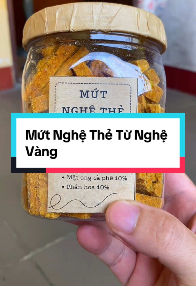 Mứt Nghệ Thẻ Từ Nghệ Vàng #cothichanvat #mutnghe #mứt #anvat #sale1010 #nghệ 