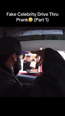 Fake Celebrity Drive Thru Prank (Part 1)🤣💀 #funny #fyp #celeb #drivethru #laugh #lol #foryoupage #fy #youtube #clip #real 
