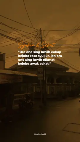 sing penting awak sehat. opo wae di syukuri. #kutipan #penyemangat #ustadzadihidayatlcma #komikmaiyah #gusmiftahoraaji #jawa #motivasijowo #katakehjawaislam #pituturjawa #budoyojowo #jowoalus #bijakjawa #wongjowoasli #kalijaga #ngajilmenit #ngajicinta #ngajihidup #ngajifilsafatidupan #islam #selfreminder #sinau1menit #yukhijrah #drfahrudinfaiz #sujiwotejo #sujiwotejoquotes #maimoenzubair #gusbaha #gusmiftah #fahrudinfaiz #fyp 
