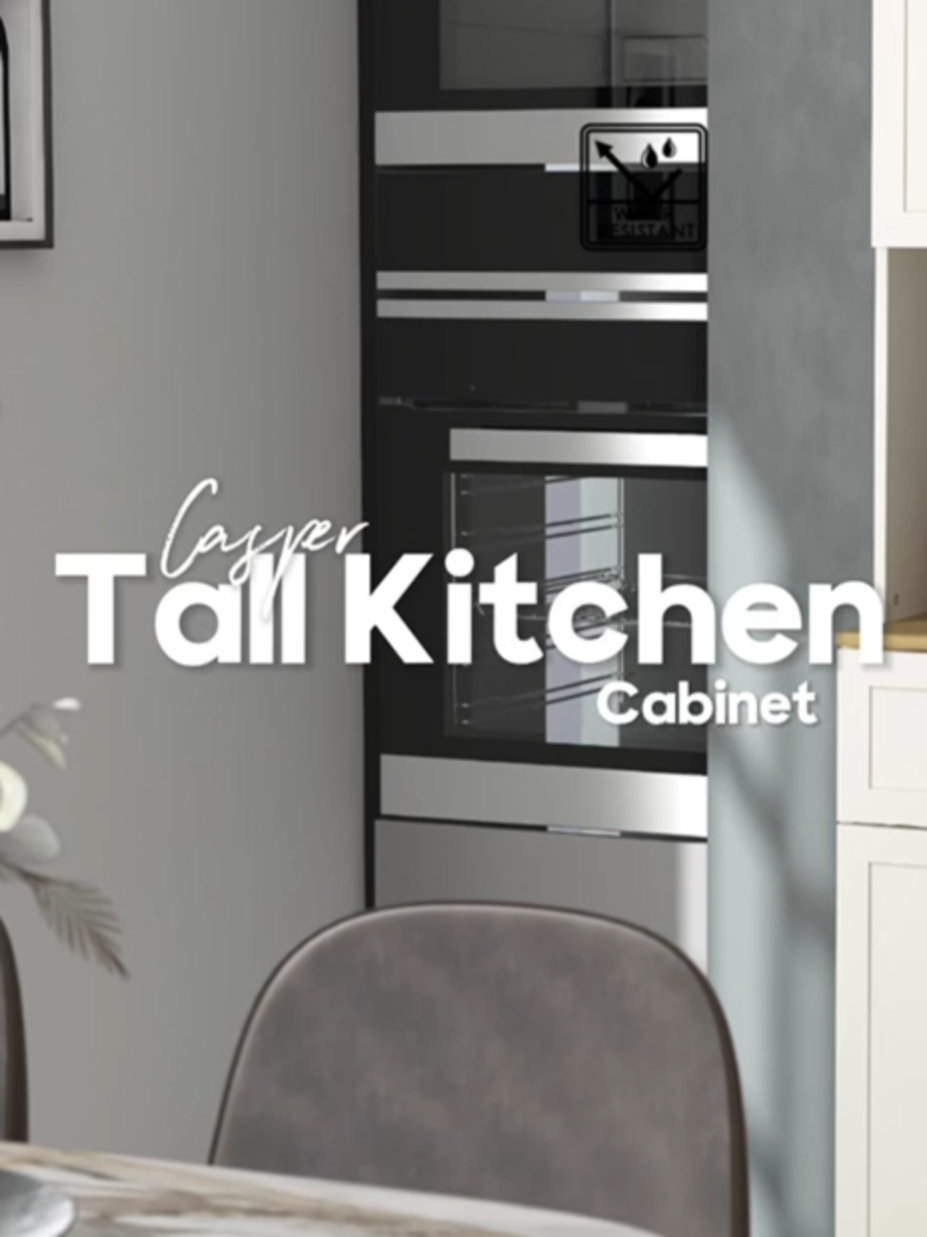 Extra space, Extra style dan Aesthetic! #TikTokShop1010SuperSale #StorageSolutions #AestheticKitchen #TallAndStylish #KitchenMakeover #HomeDecorInspo #MinimalistDesign