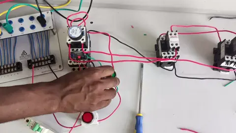 #creatorsearchinsights  #electrician #electrical #motor #motorstarter  This Auto Star - Delta Starter installation tutorial. As an electrician, this is the basic electrical machines installation skills you need to conduct daily electrician work. #electricianlife #electriciansoftiktok 