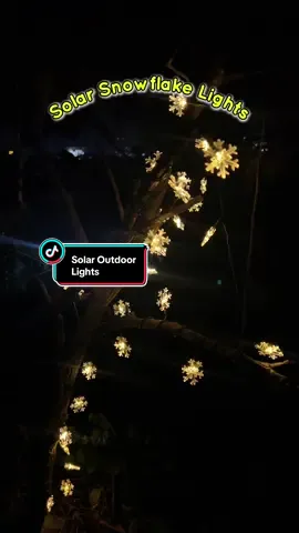 Perfect sa outdoor, ganda ng quality 💯 solar snowflake lights ✨ #outdoorlights #solarlights #gardenlights #fairylights #christmaslights #christmas 