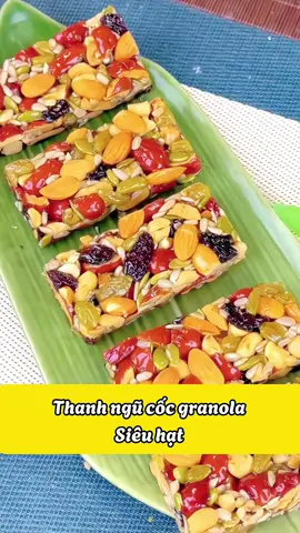Thanh granola ngũ cốc siêu hạt #thanhngucoc  #granola #ngucoc #thanhgranola 