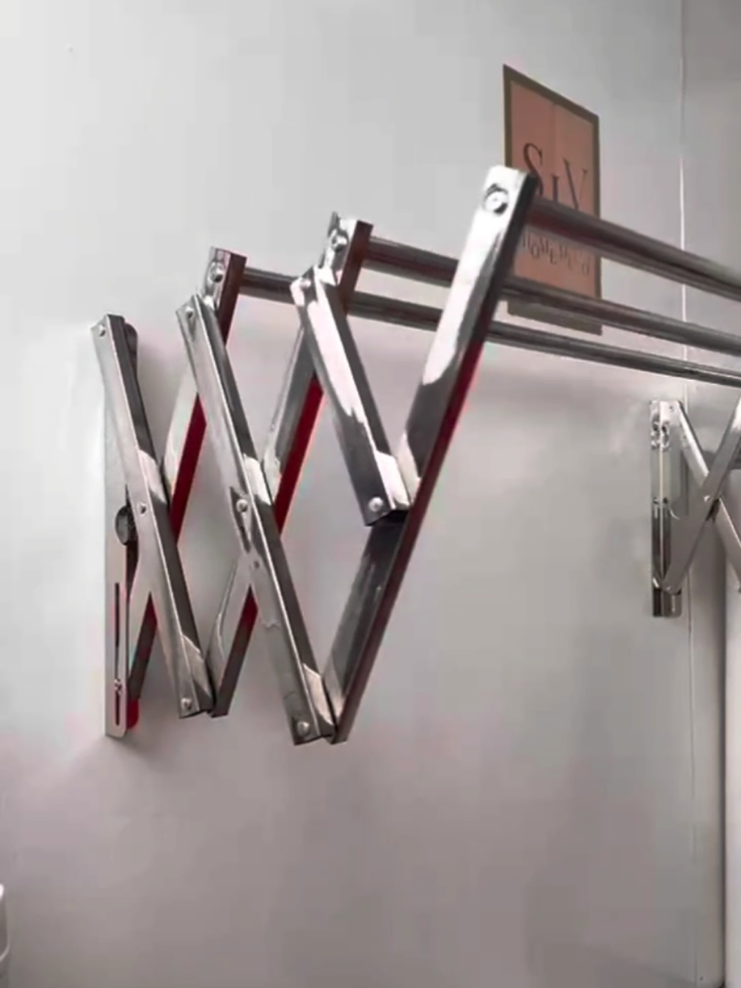 Stainless Sampayan About this product Details • Material: Stainless Steel • Feature: Adjustable • Drying Rack Type: Rack • Supported Weight (kg): 20-25 Kg See more Description ~FOLDABLE SPACE-SAVER Clothes laundry drying rack applies collapsible expandable wall mounted accordion design for max space-saving, just expand when air drying; Poles offer generous linear and hanging drying space. ~LONG-LASTING DURABILITY Made of stainless steel, perfect for indoor and outdoor use, no worrying rust and mildew; holds up to 200kg clothes, great for heavy wet sweaters, garments, jeans, and towels; also, this clothes laundry drying rack is easy to install, just fix it well with wall through screws. ~ENERGY-SAVING With this foldable drying rack, no electricity is needed for clothes drying, saves money in your wallet; compared with laundry dryer, it dries your clothes gently to wear well and longer. #fypviralシviral  #trending  #views  #foryou  #viewers  #fypppppppppppppp  #fypp  #fy  #house  #organized 