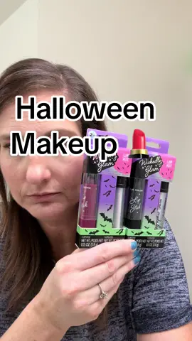 Halloween makeup lipstick try on. I love playing with makeup. #halloween #lipstick #holidaycountdown #fall #thanksgiving #christmas #october #november #blackandred 