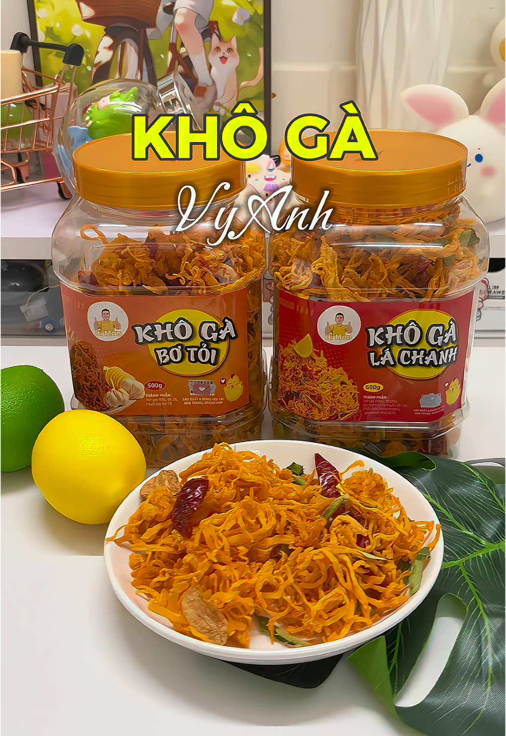 Tậu khô gà chuẩn bị ăn tết thôi mấy bà ơi😂 #minhlaanh0410 #review #foodreview #doanvat #xuhuong #anvatcungtiktok #xh #khoga #khogalachanh #khogabotoi #vyanhmientrunganlaghien #khogavyanhmientrung 
