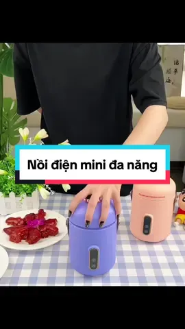 Nồi điện mini đa năng, nấu cơm, nấu cháo, hầm thịt, chưng yến, nấu mì có chức năng hẹn giờ #xuhuong #thinhhanh #giadungtienich #noidiendanang 