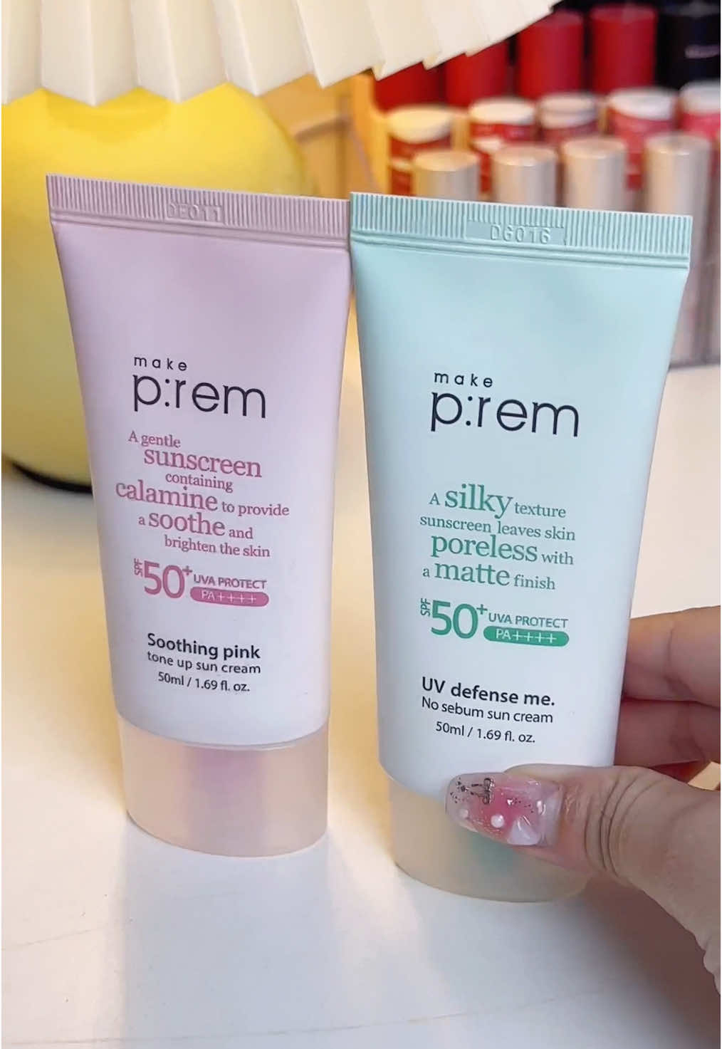 Kem chống nắng Make P:rem chân ái nè mí bà #xomdoxinh #reviewlamdep #kemchongnang #kemchongnangnangtone #xuhuong #unboxing