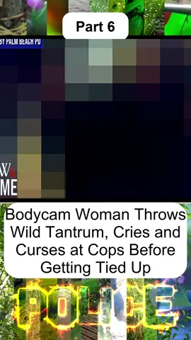 Bodycam Woman Throws Wild Tantrum, Cries and Curses at Cops Before Getting Tied Up - Part 6