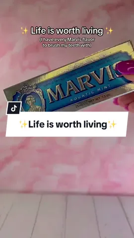 Keeping life interesting with every flavor you could imagine with Marvis ✨ #marvis #teeth #dental #toothpaste #justinbieber 