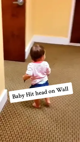 Baby Hit Head on wall. #babyfunnyvideo #babyfunnymoments #sweetbaby #funnyvideo #funniest #cutebaby #baby #trendingvideo #trendy #fypp #foryou #fyppppppppppppppppppppppp 