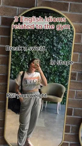 3 common English idioms related to gym 💪 1. Break a sweat- To put in physical effort, usually during exercise or any tough activity. 2. In shape- To be physically fit and healthy. 3. Pull your weight- To do your fair share of the work, often used in the context of teamwork or effort.  Which of these idioms you liked the most?:) Share your opinion 🤓🔽 #englishtutorjulia #vocabulary #onlinelessons #englishlearning #vocabularylearning #gym #sports #ingleseonline #apprendreanglais #ingilisceöyren 