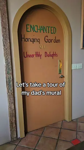 such a lovely place to spend some time 🌱 #davidhollowell #artist #california #mural #painting #3d #illusion #Garden #nature #plants #aphasia #tbi #apraxia 