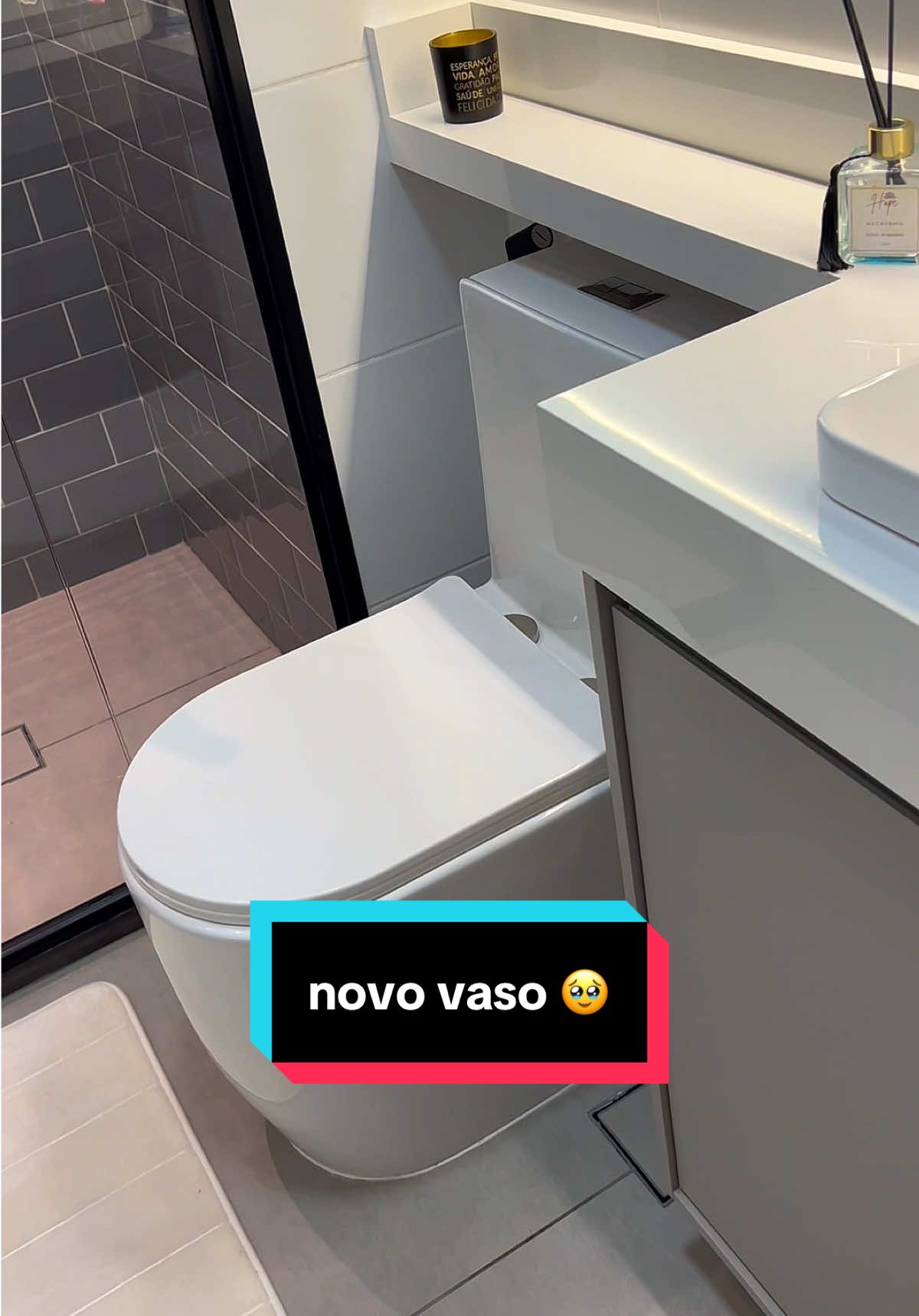 Resultado do banheiro com o novo vaso 🤌🏻🥹 #banheiro #transformacion 