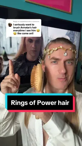 Sauron’s hair needs so much love. Why didn’t Amazon hire the same wig artists for the Rings of Power who did the Lord of the Rings? 🧝🏻‍♂️✨🤷🏼‍♂️ #lordoftherings #ringsofpower #sauron #annatar 