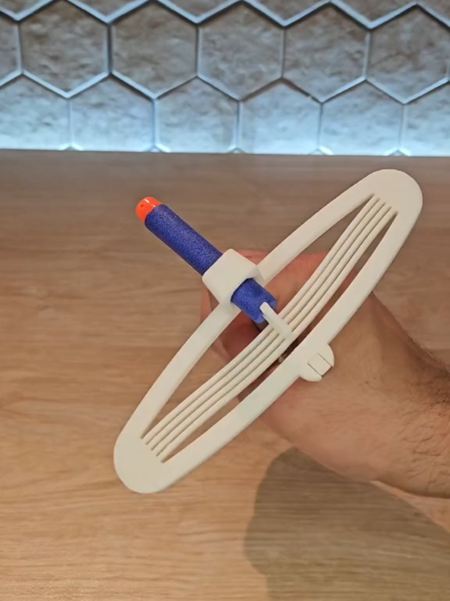 (Thing 6787867 on Thingiverse) Upgraded my toothpick crossbow to launch Nerf darts! Handle added for easier firing. just load, aim, and fire! 🔥 #Nerf #DIY #Maker #CrossbowHack #3DPrinting 